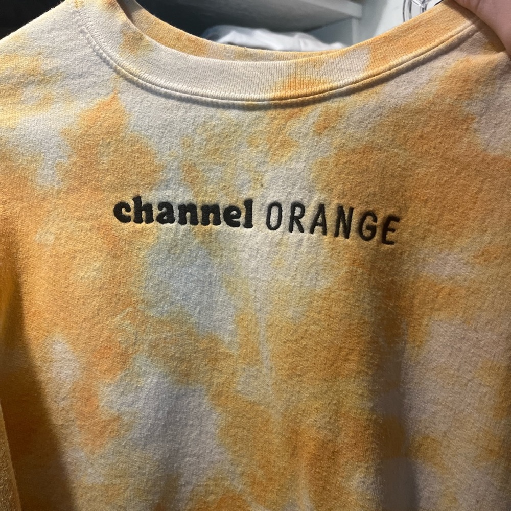 Frank Ocean Channel Orange Embroidered Tie Dye Sweatshirt XL